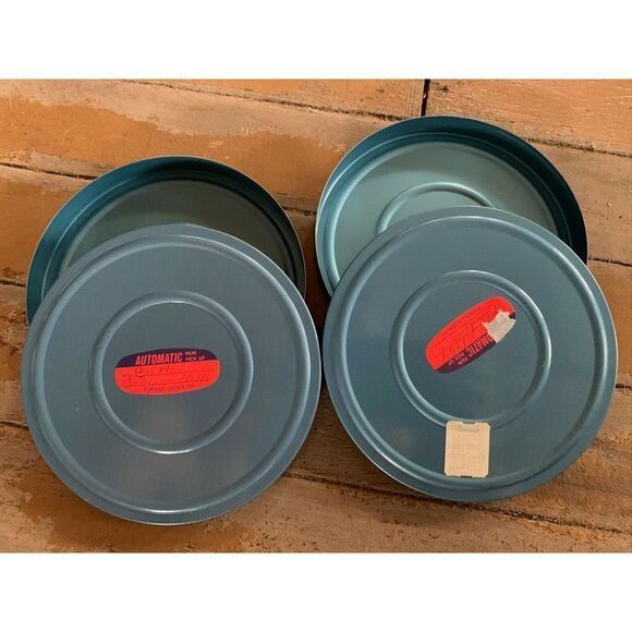 2 Vintage Film Reel Sherer 8mm Canisters - Picture 1 of 7